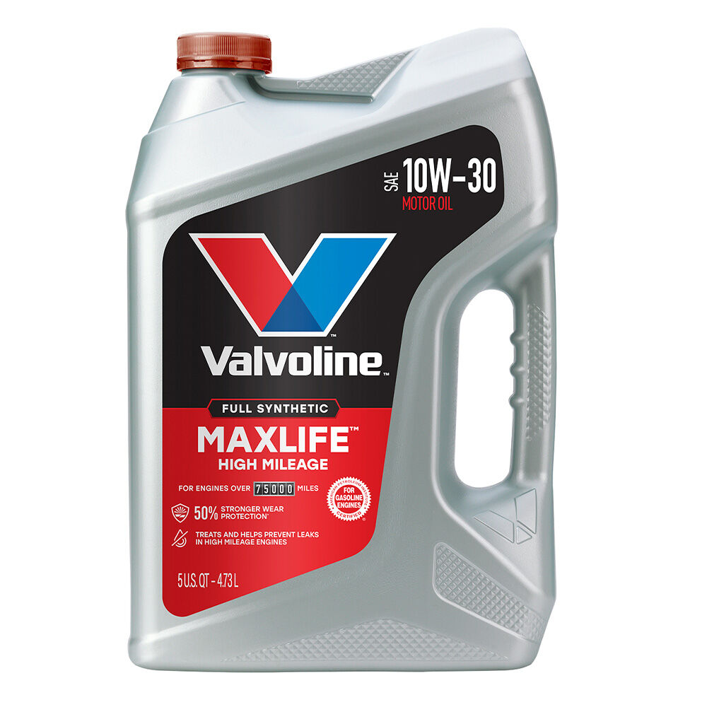 image of MaxLife High Mileage Full Synthetic 10W-30 Motor Oil, 5 qt