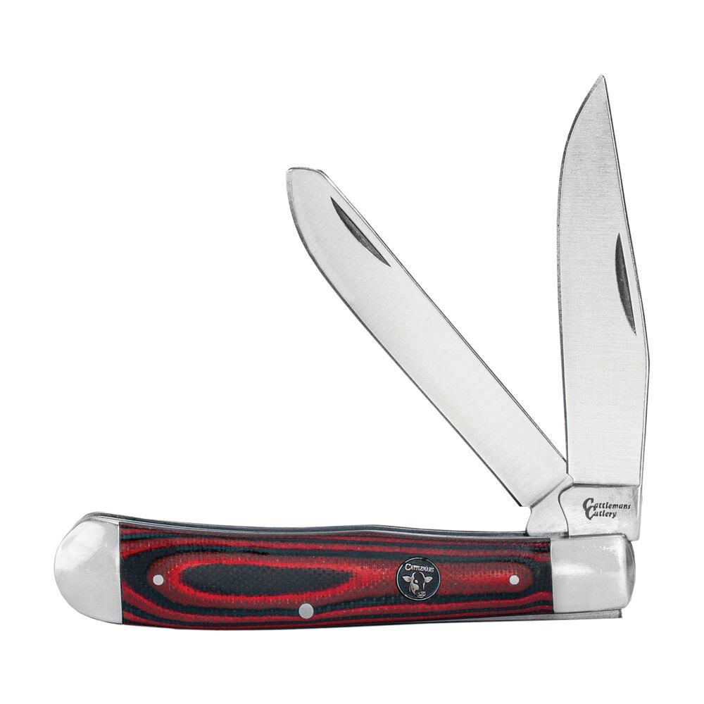 image of Cowhand Trapper Pocket Knife, Red