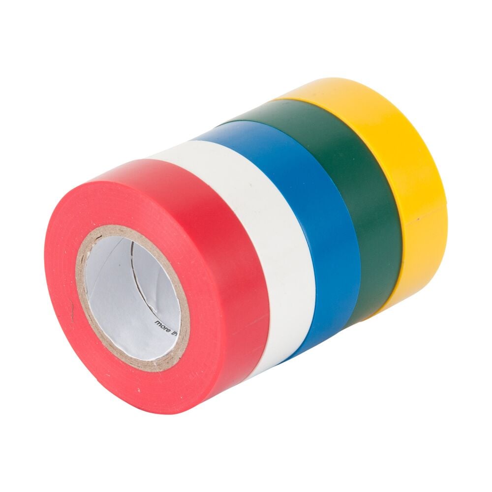 image of 3/4 in. W x 20 ft. L Multicolored Vinyl Electrical Tape