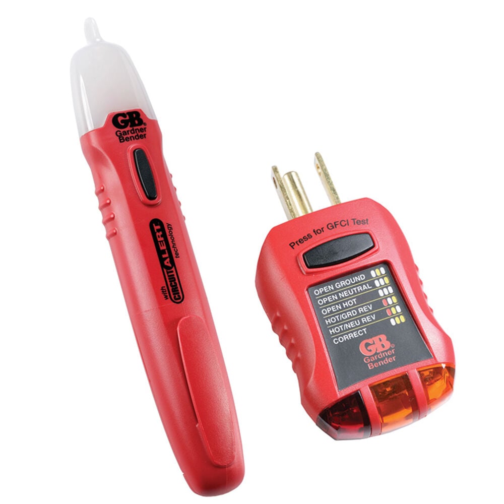 image of GTK-2 Safety Kit, GVD-3504 Non-Contact Voltage Tester and GFI-3501 GFI Tester, 2-Piece