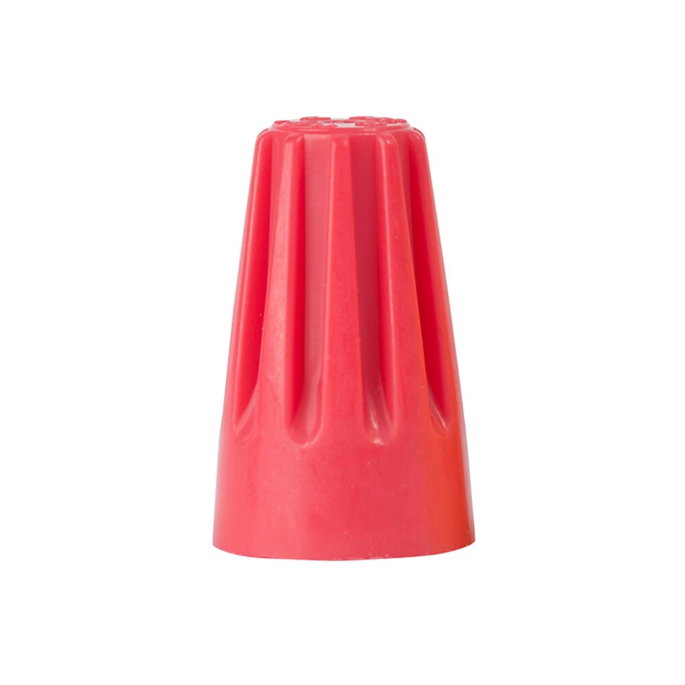 image of 19-006 WireGard Screw-On Wire Connectors, 18-10 AWG, Electrical Wire Nut, 6 pk, Red