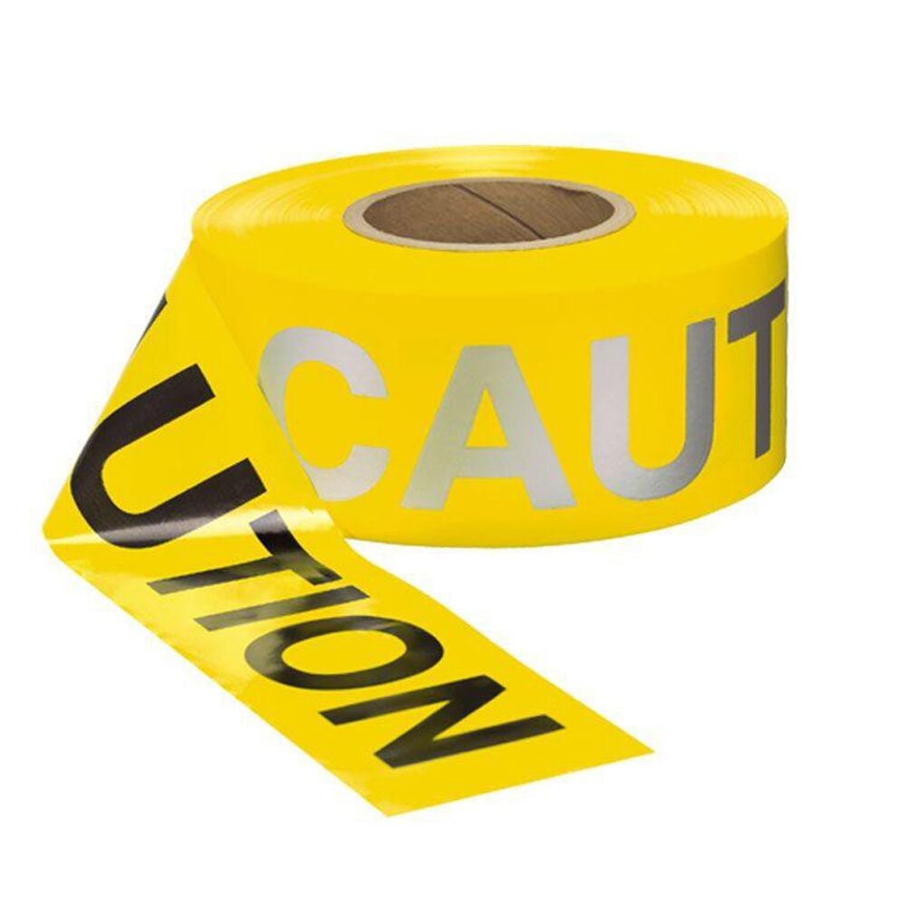 image of Day/Night Yellow Caution Tape, 3 in x 1000 ft