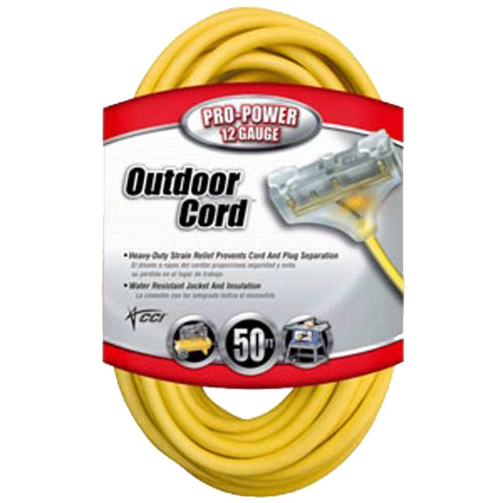 image of Extension Cord, Tri Source, 12/3, 50 ft