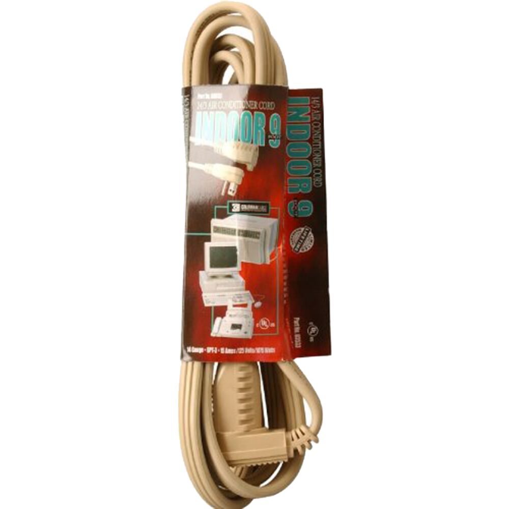 image of Air Conditioner Cord, 14/3, 9 ft
