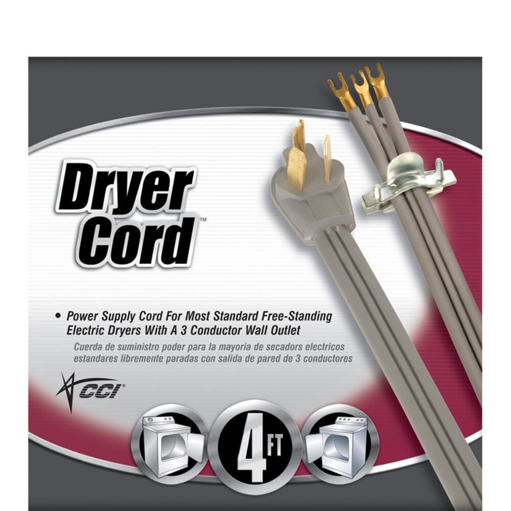 image of Dryer Cord, 10/3, 30A, 4 ft