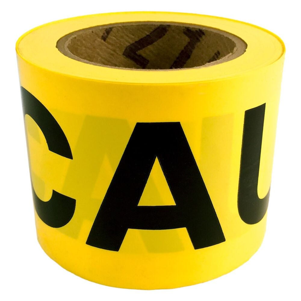 image of Yellow Caution Safety Tape, 3-Inch x 200-FT Roll