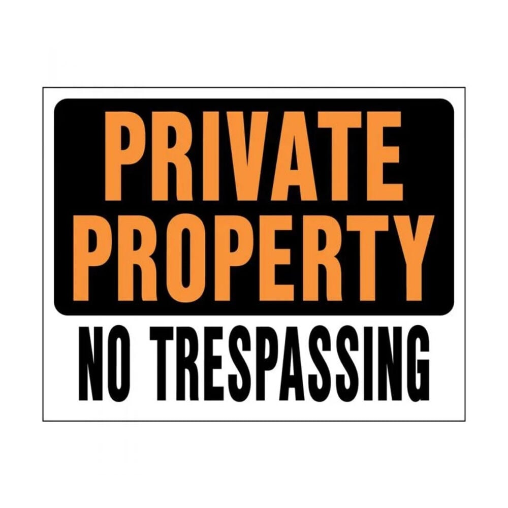 image of Private Prop No Trespassing - SP-106