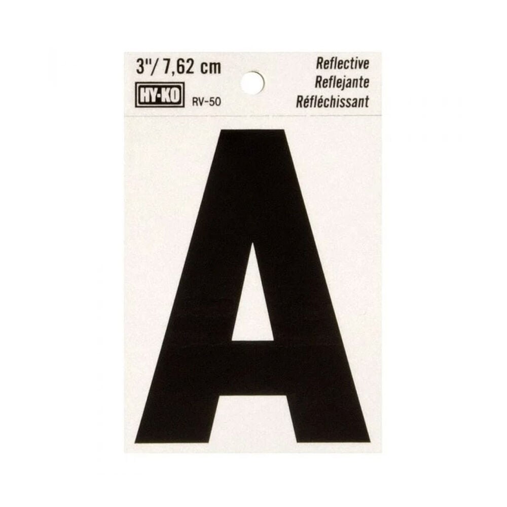 image of 3 in Reflective Letters A