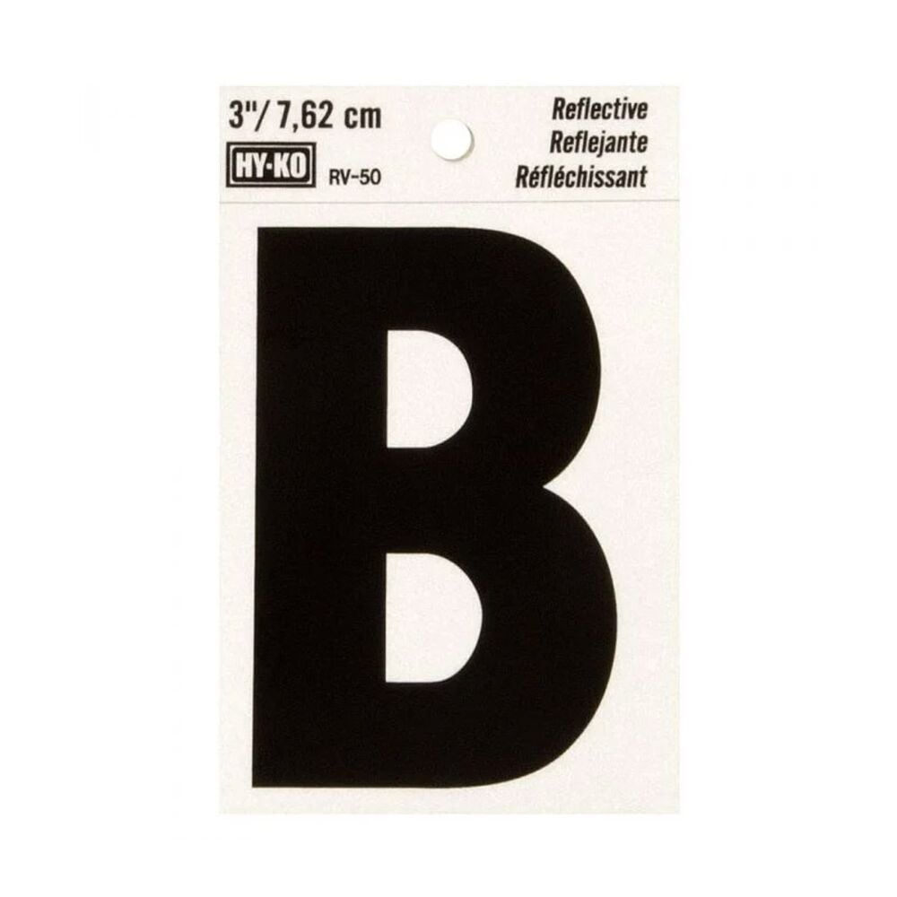 image of 3 in Reflective Letters B