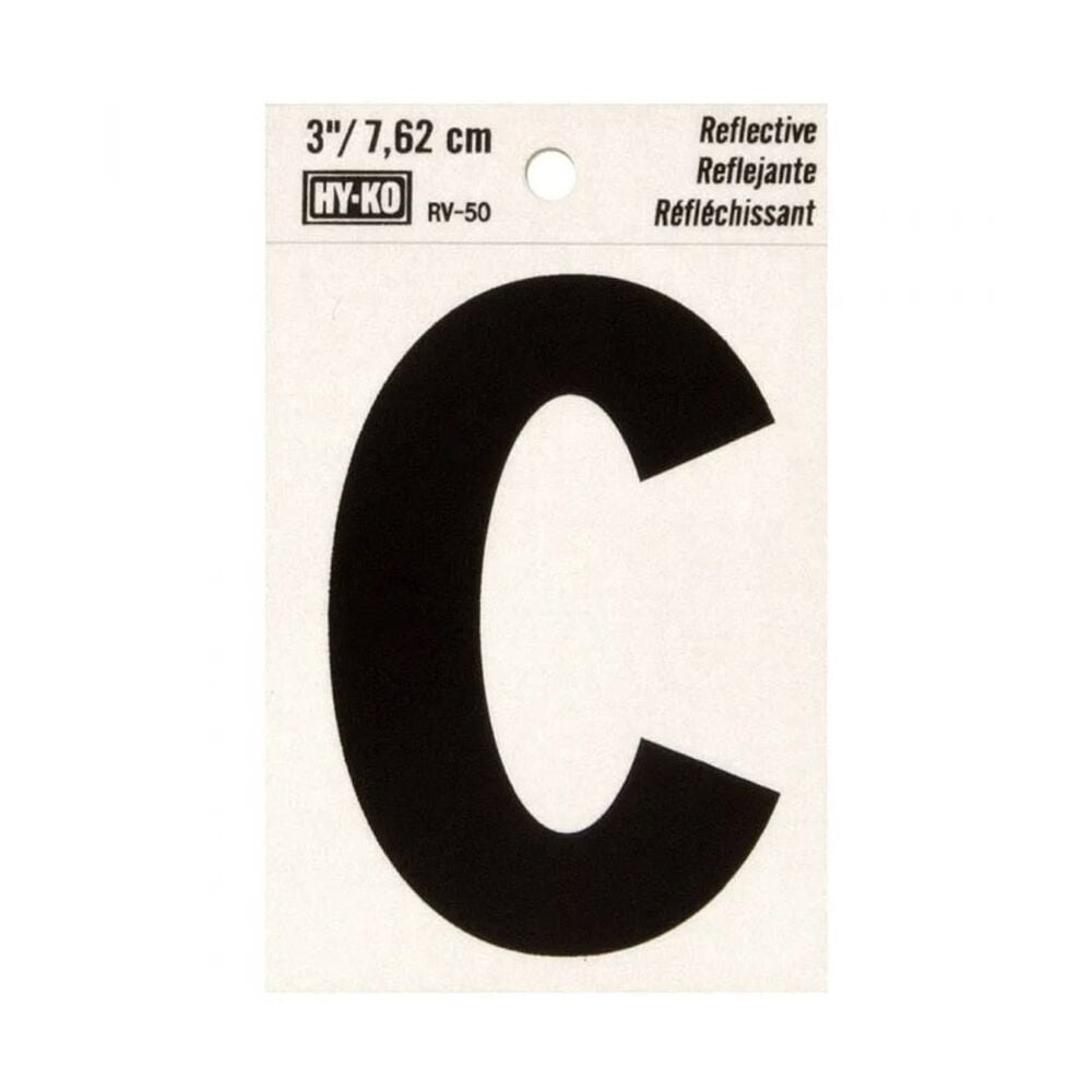 image of 3 in Reflective Letters C