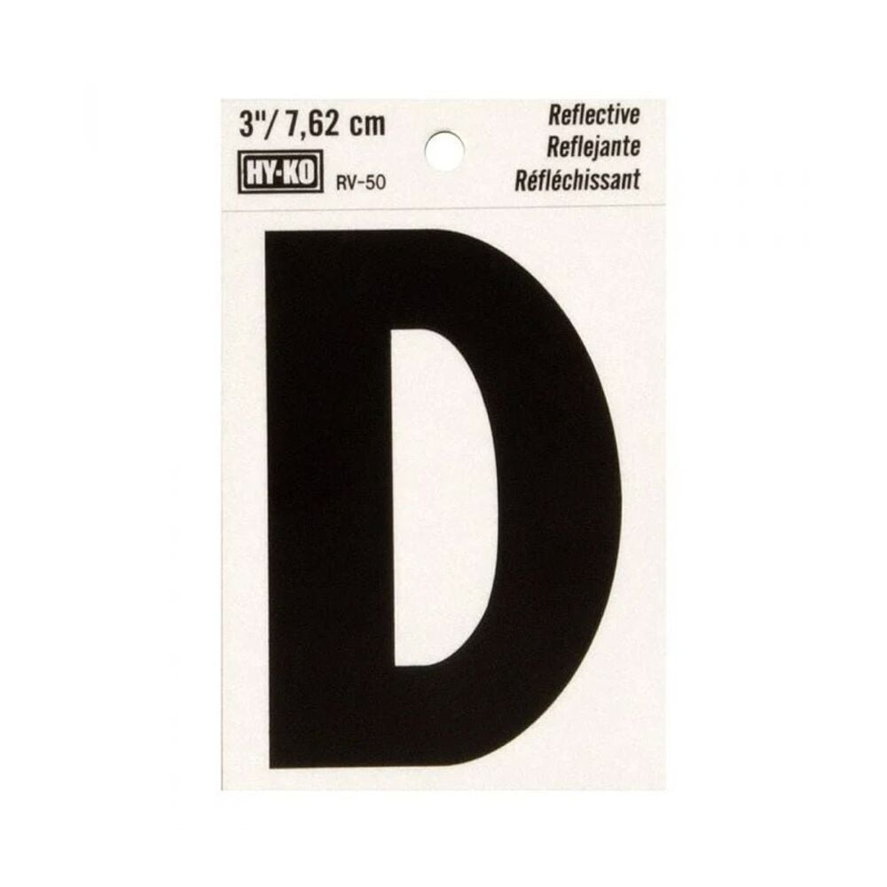 image of 3 in Reflective Letters D