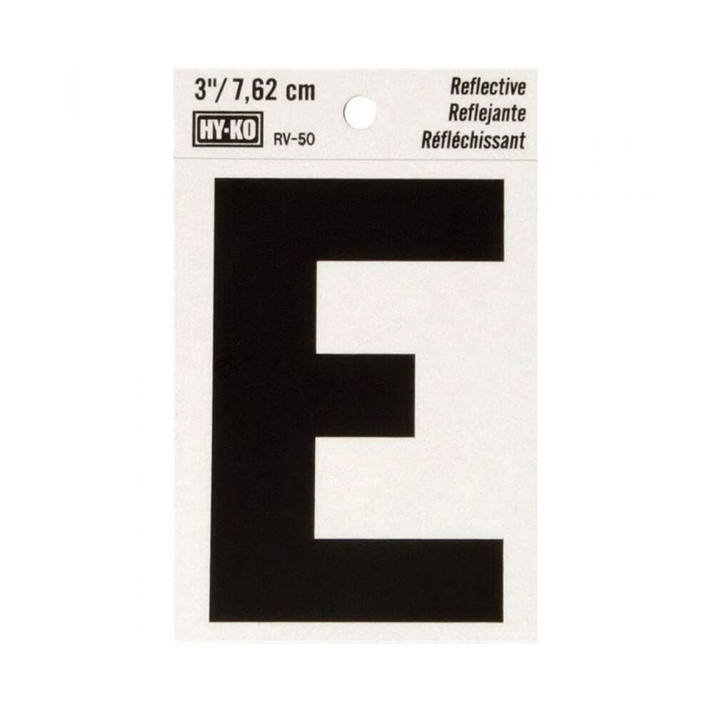 image of 3 in Reflective Letters E