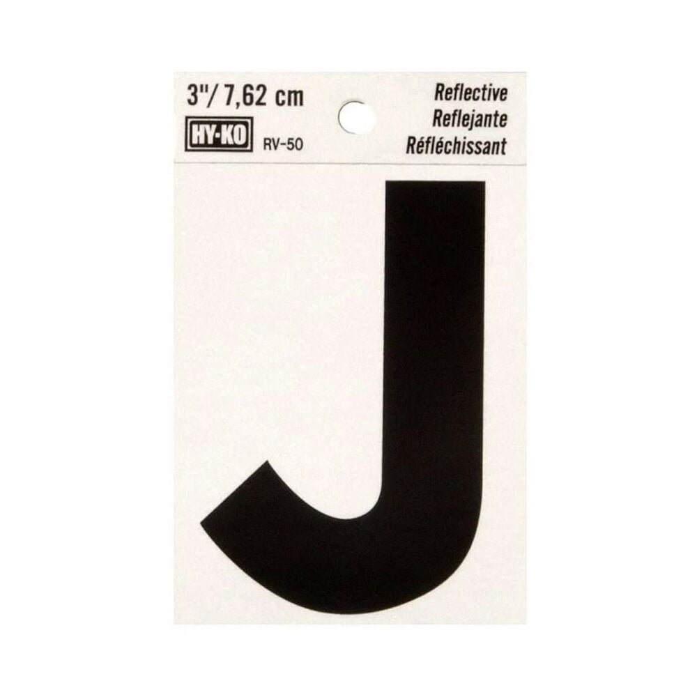 image of 3 in Reflective Letters J