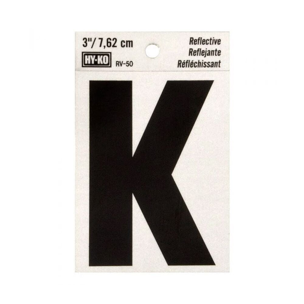 image of 3 in Reflective Letters K