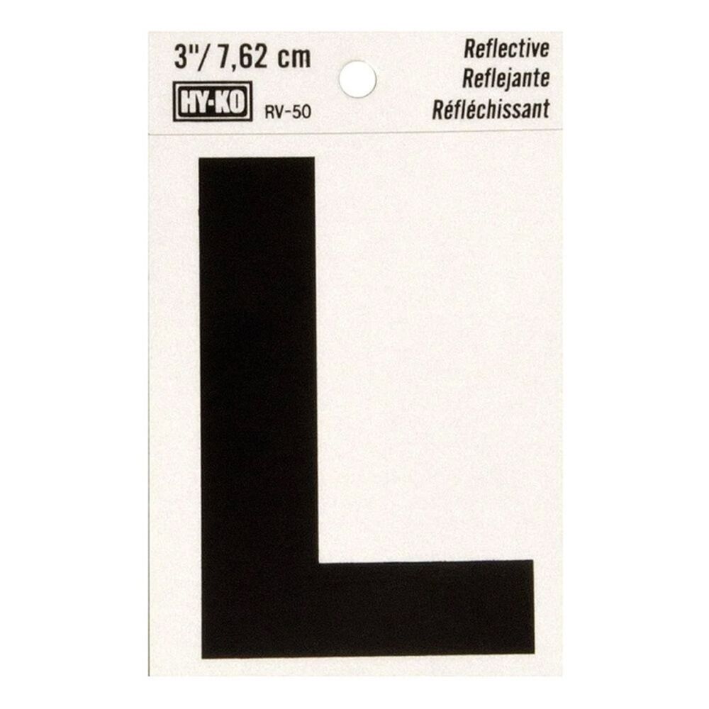 image of 3 in Reflective Letters L