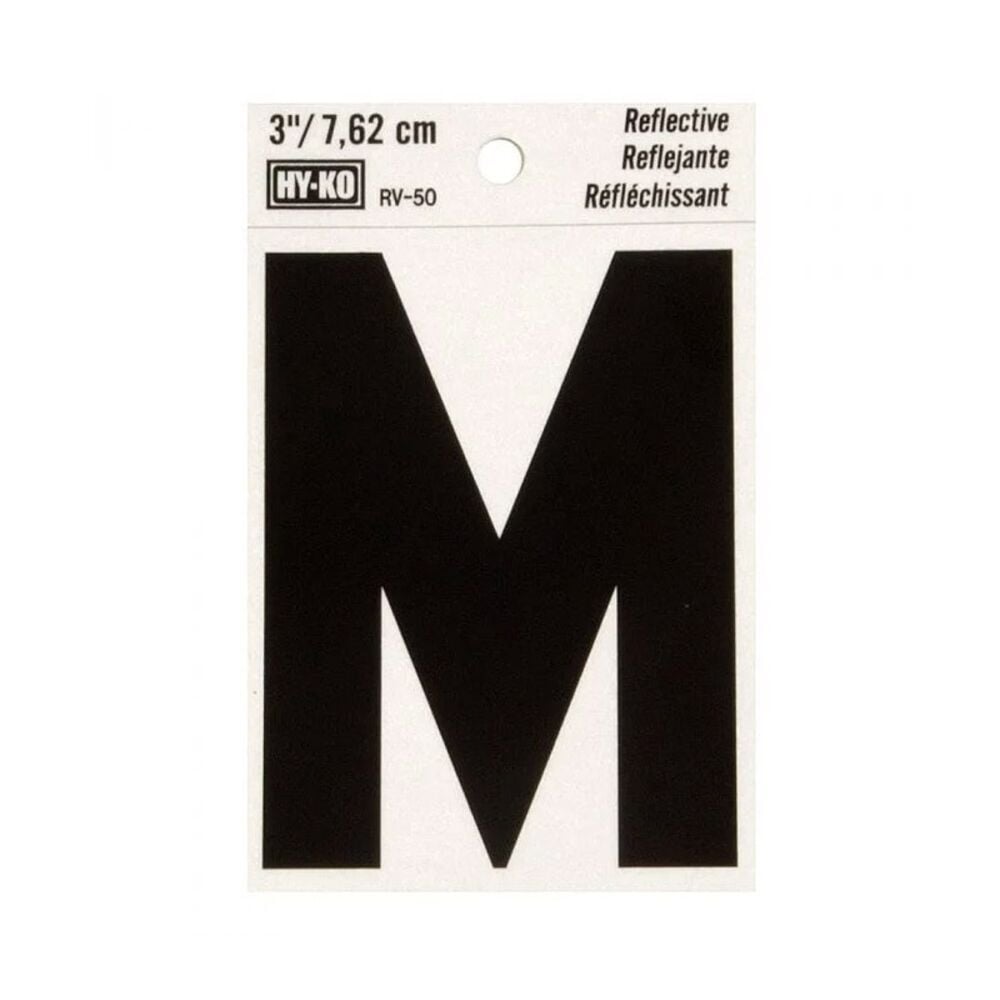 image of 3 in Reflective Letters M