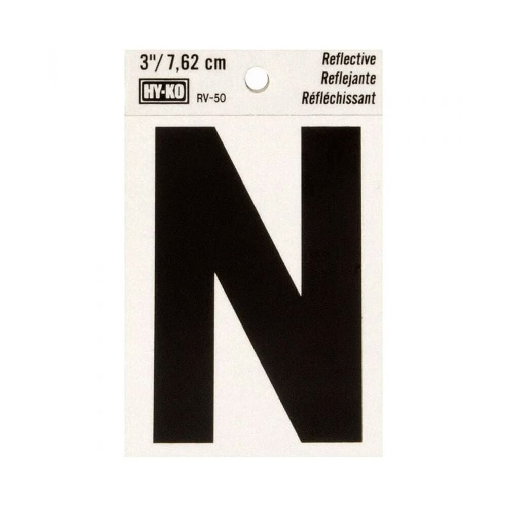 image of 3 in Reflective Letters N