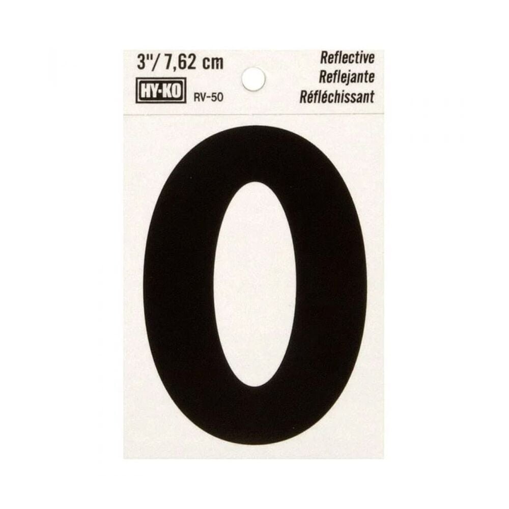 image of 3 in Reflective Letters O