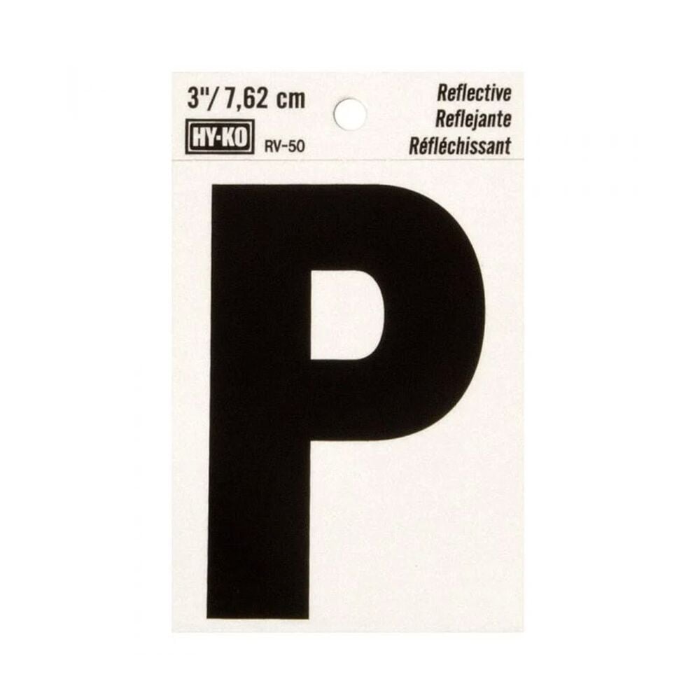 image of 3 in Reflective Letters P