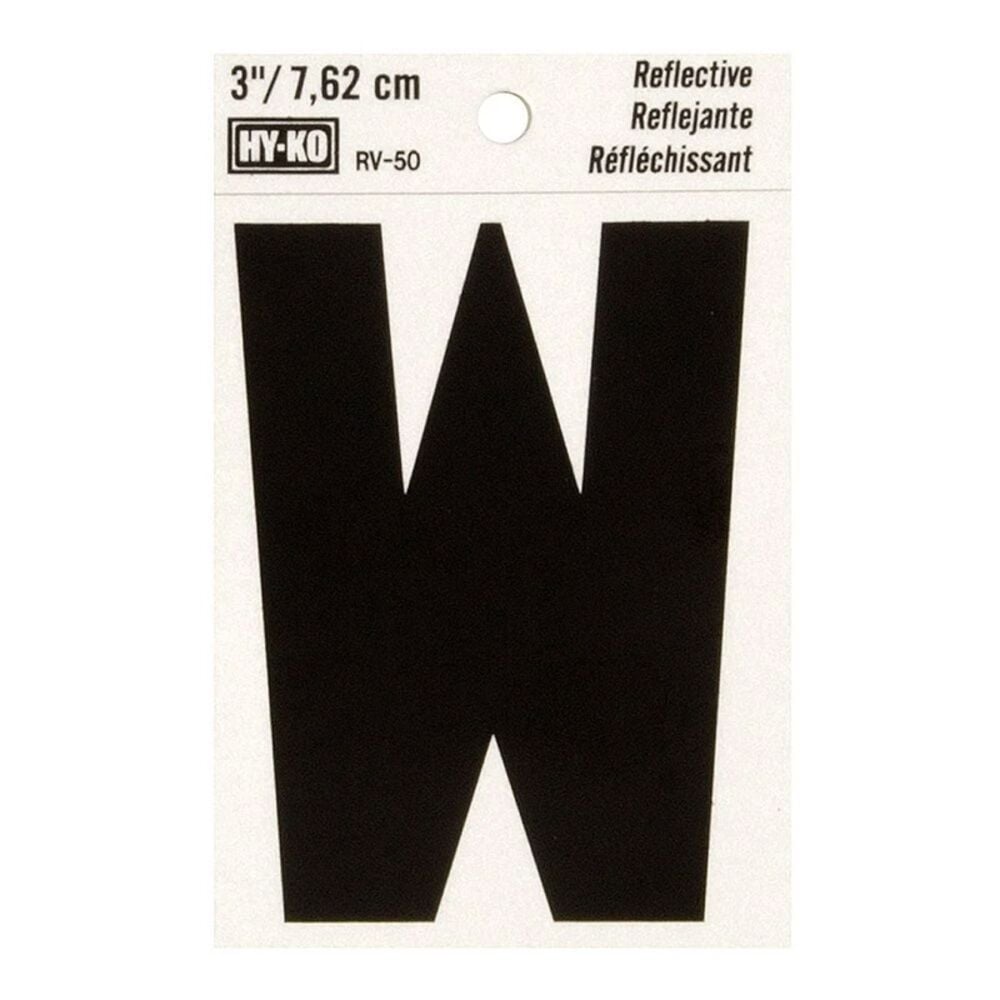 image of 3 in Reflective Letters W