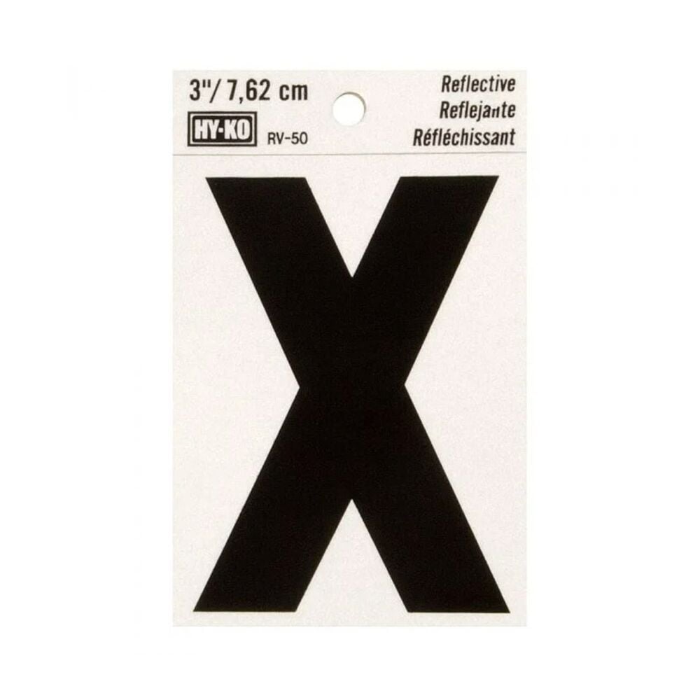image of 3 in Reflective Letters X