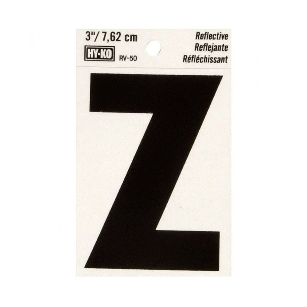 image of 3 in Reflective Letters Z