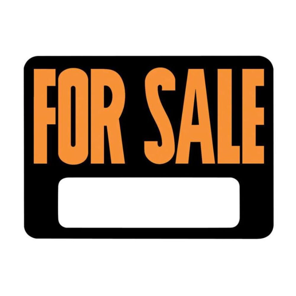 image of English For Sale Sign Plastic 9 in. H x 12 in. W