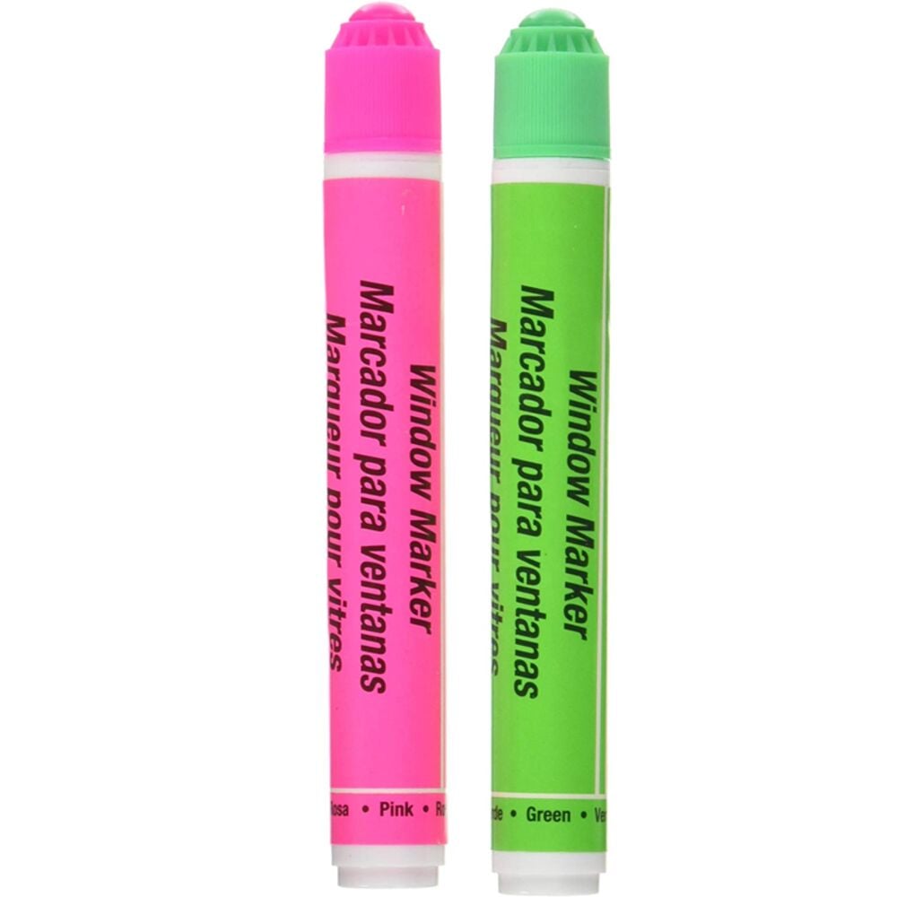 image of 40617 NEON Window Marker.4 oz, Pink/Green