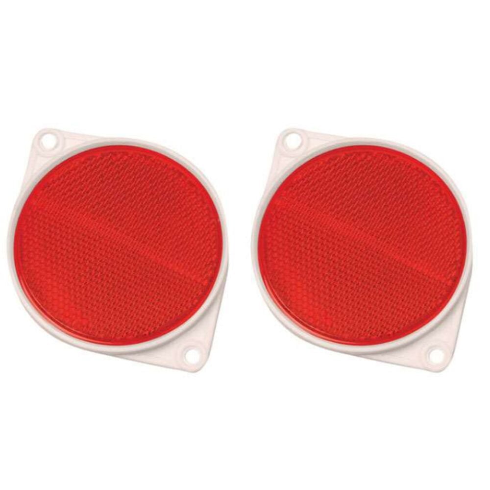 image of Round Red Reflectors 2 pk