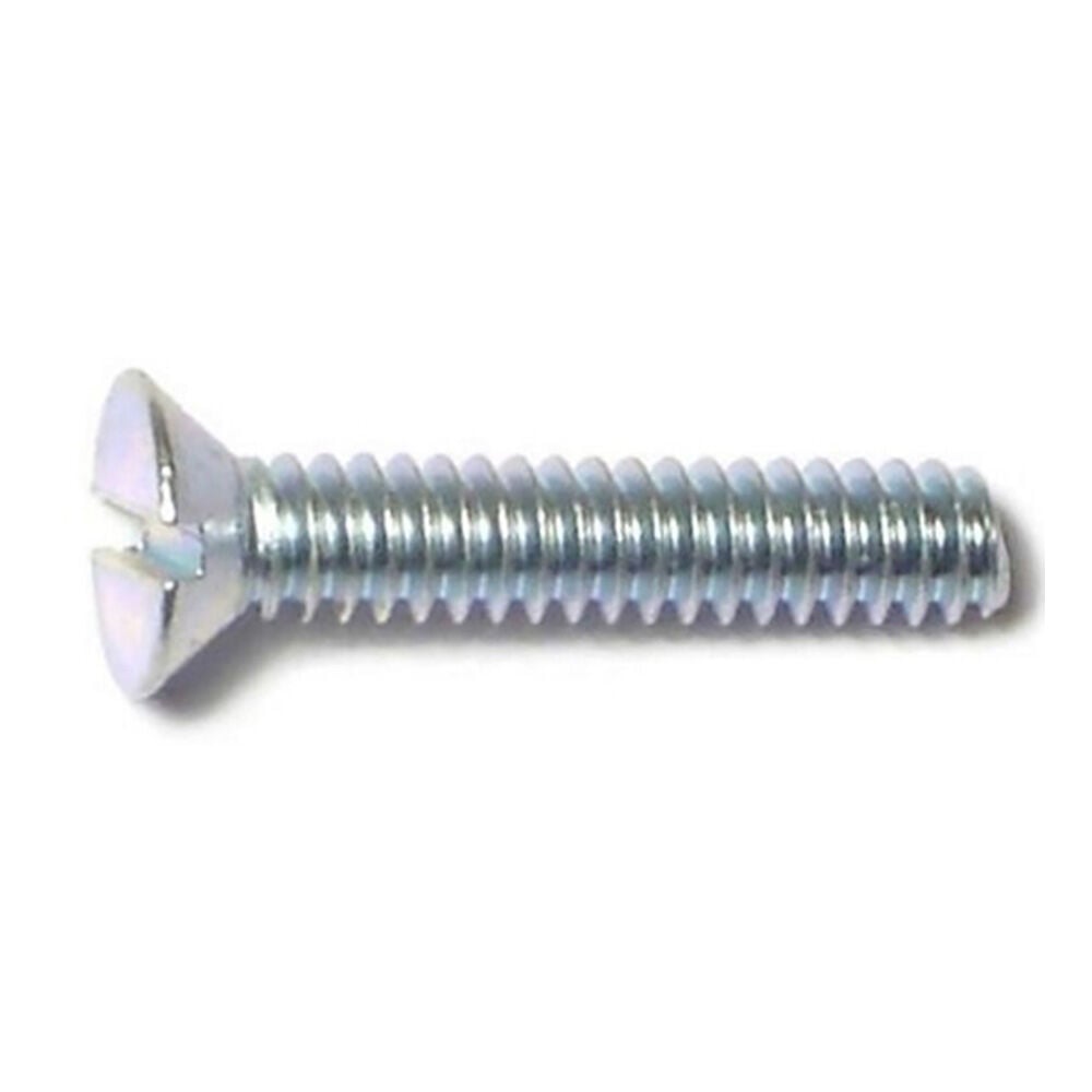 image of Slotted Flat Stove Bolts, 6-32 x 3/4, Zinc, 4-Piece