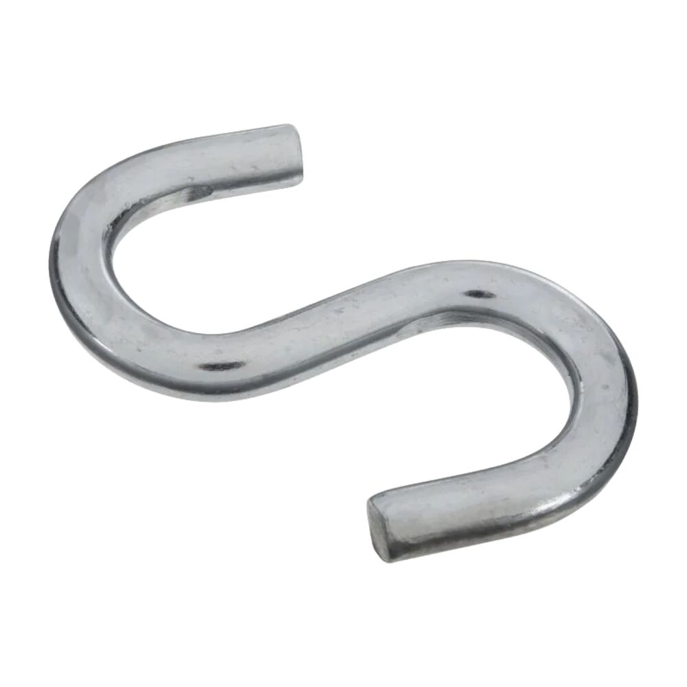 image of 2076 Open S Hooks in Zinc plated - N347-849