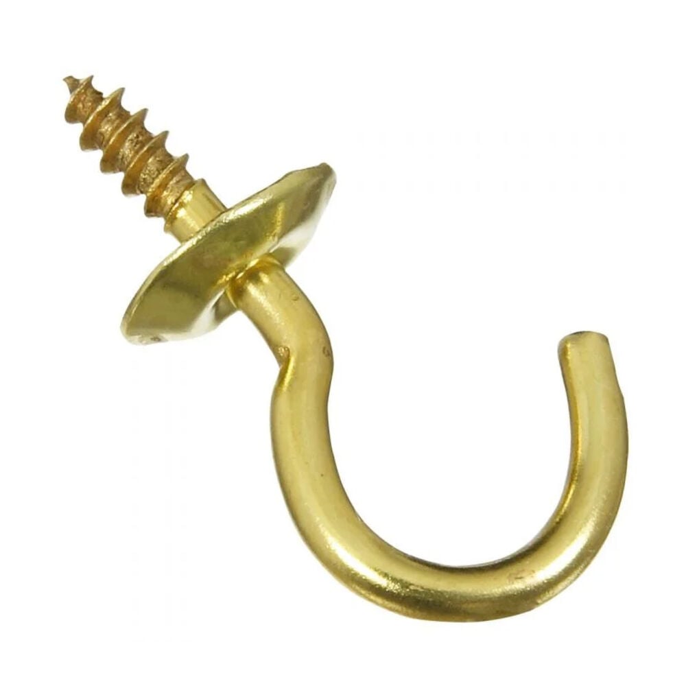 image of 2021 Cup Hooks - Solid Brass in Solid Brass - N119-644