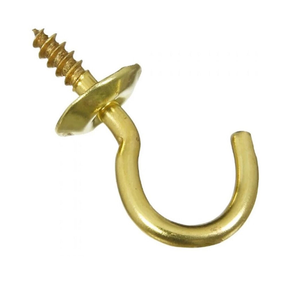 image of 2021 Cup Hooks - Solid Brass in Solid Brass - N119-685