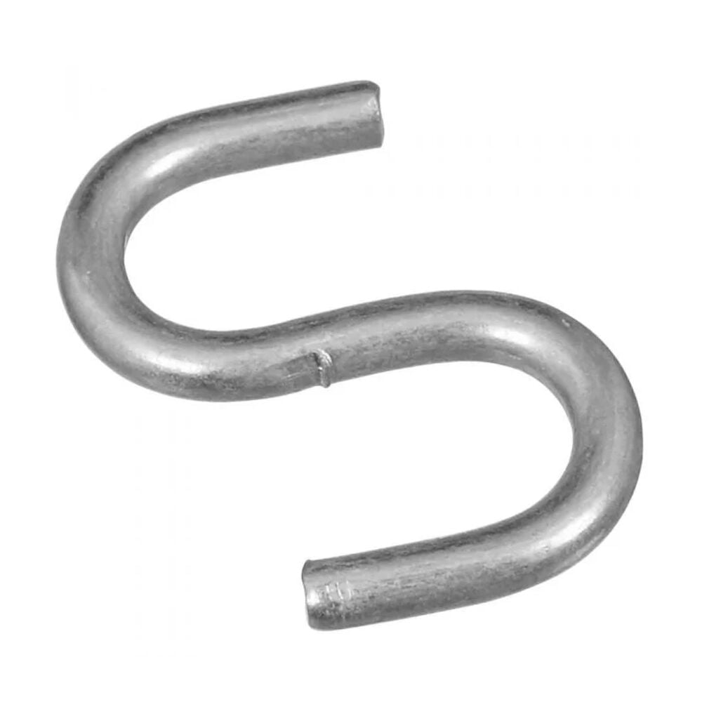 image of 2076 Open S Hooks in Zinc plated - N121-533