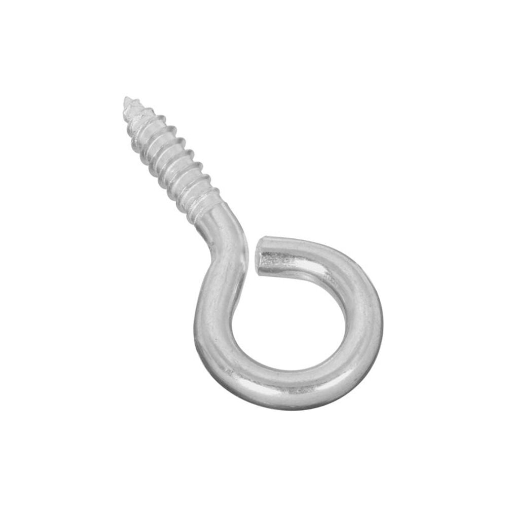 image of 1/4-Inch x 2-5/8-Inch Zinc Lag Screw Eye - 2 Count N185-991