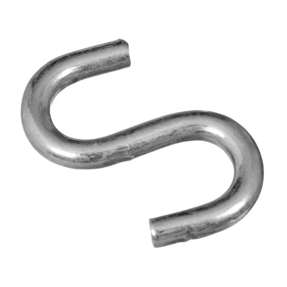 image of 2076 Open S Hooks in Zinc plated - N121-616