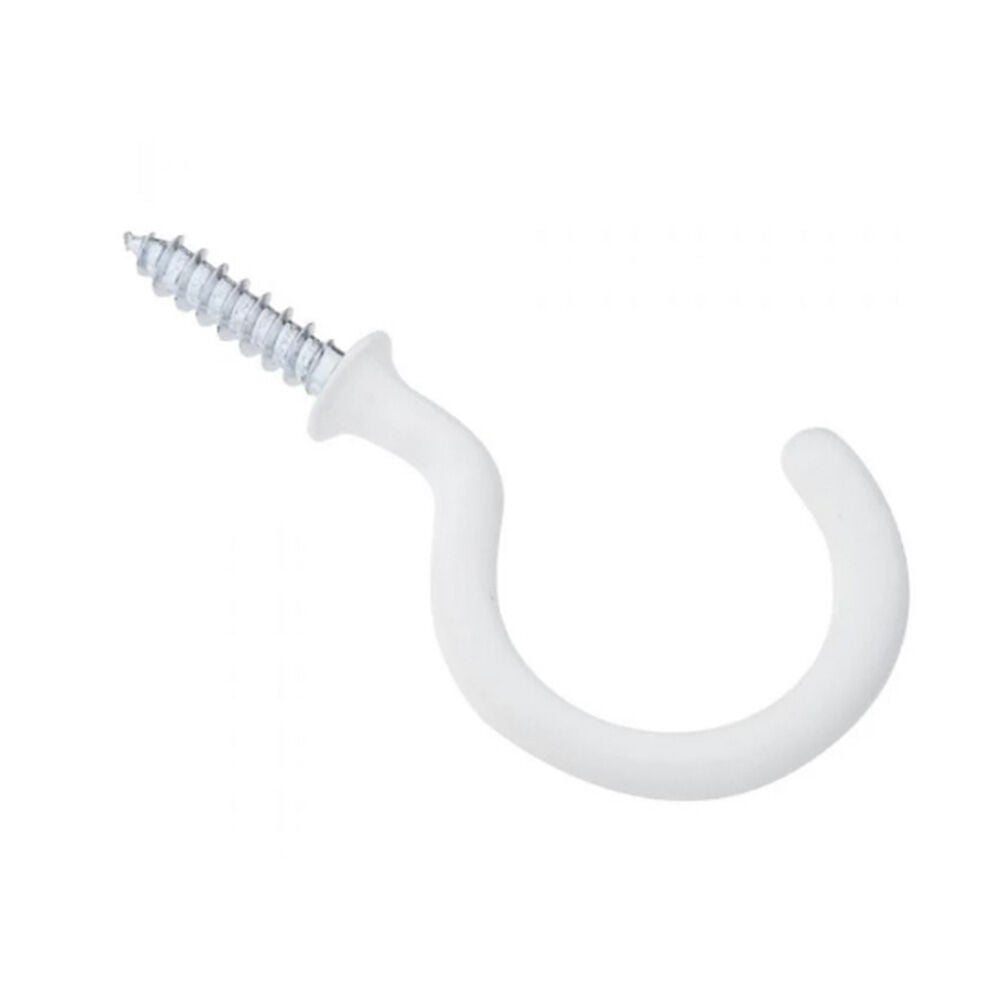 image of 2020 Cup Hooks in White vinyl coated - N248-450