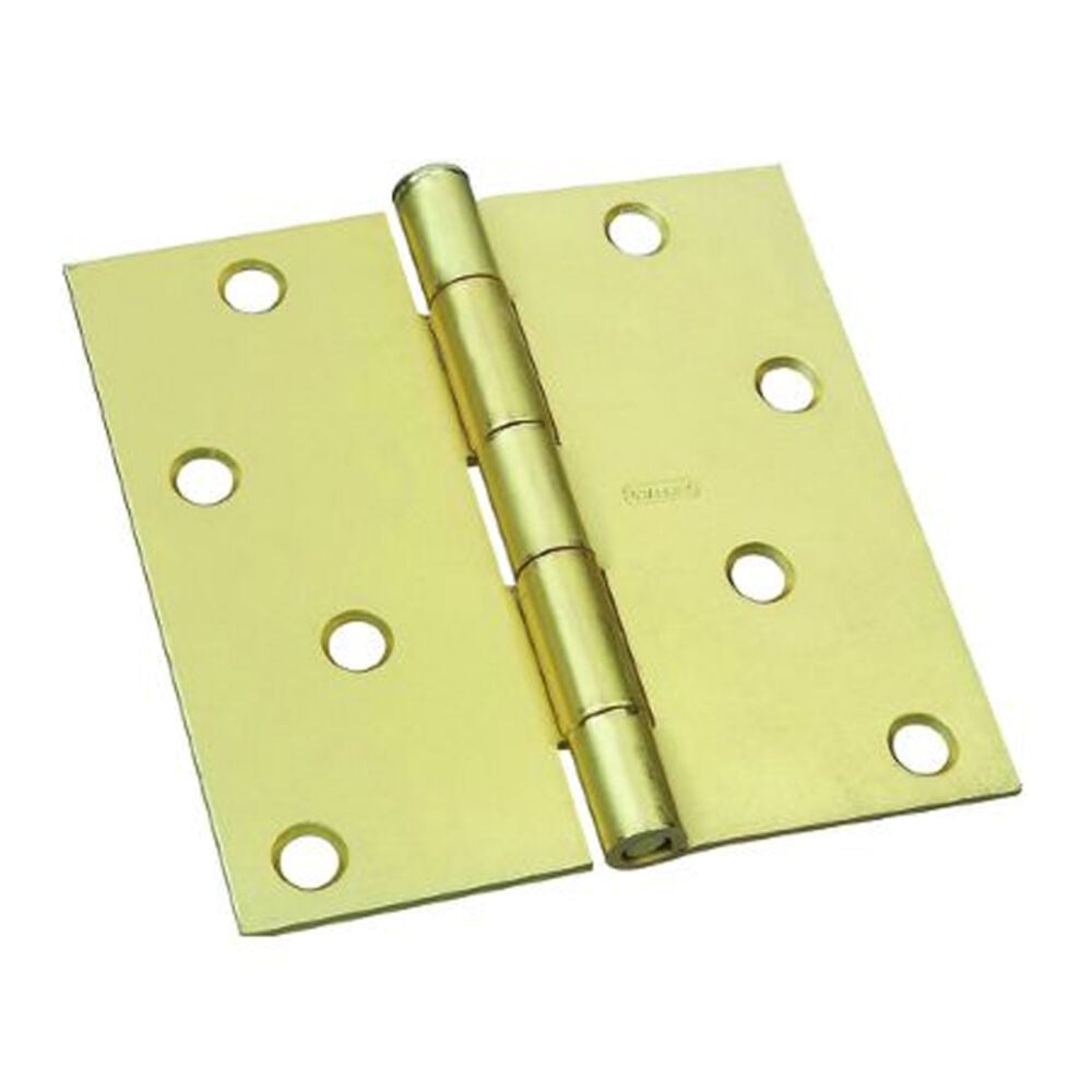 image of 4 in. L Satin Brass Door Hinge 1 pk N830-231