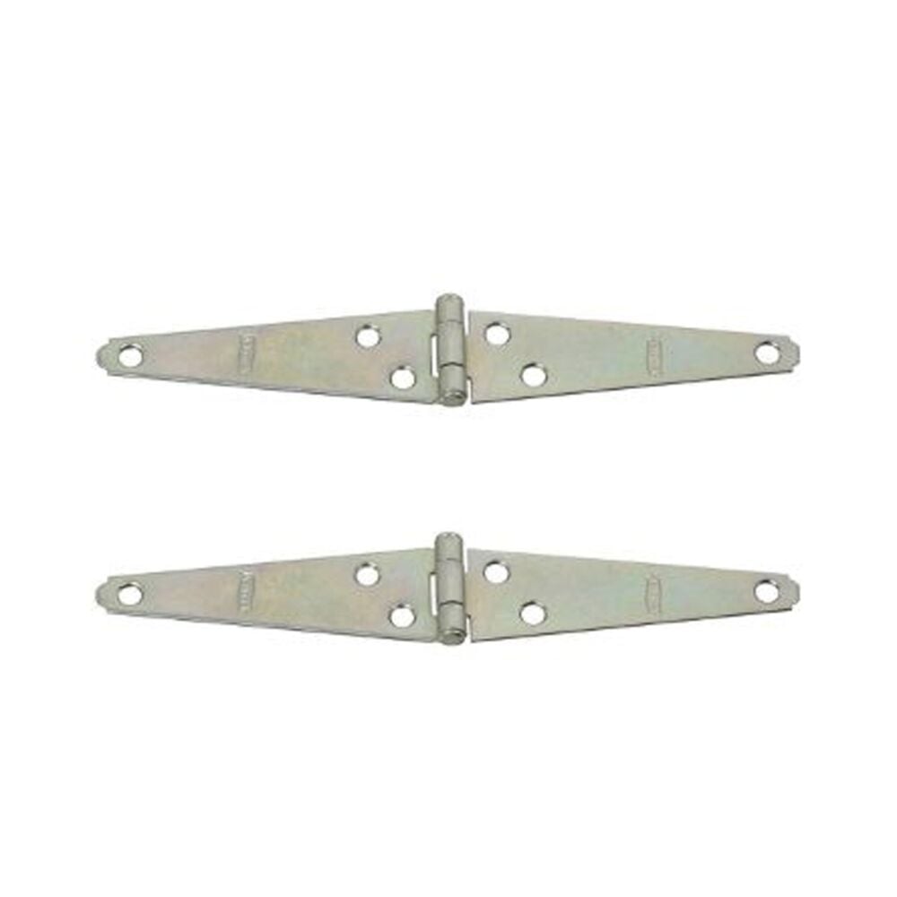 image of N127-514 Light Duty Strap Hinges 4 Inch Zinc Plated Steel 2 Pack