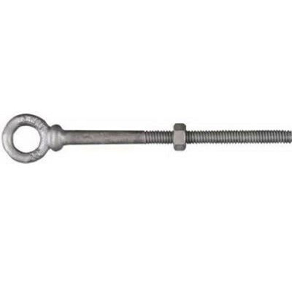 image of 1/4-Inch x 4-Inch Galvanized Eye Bolt with Nut