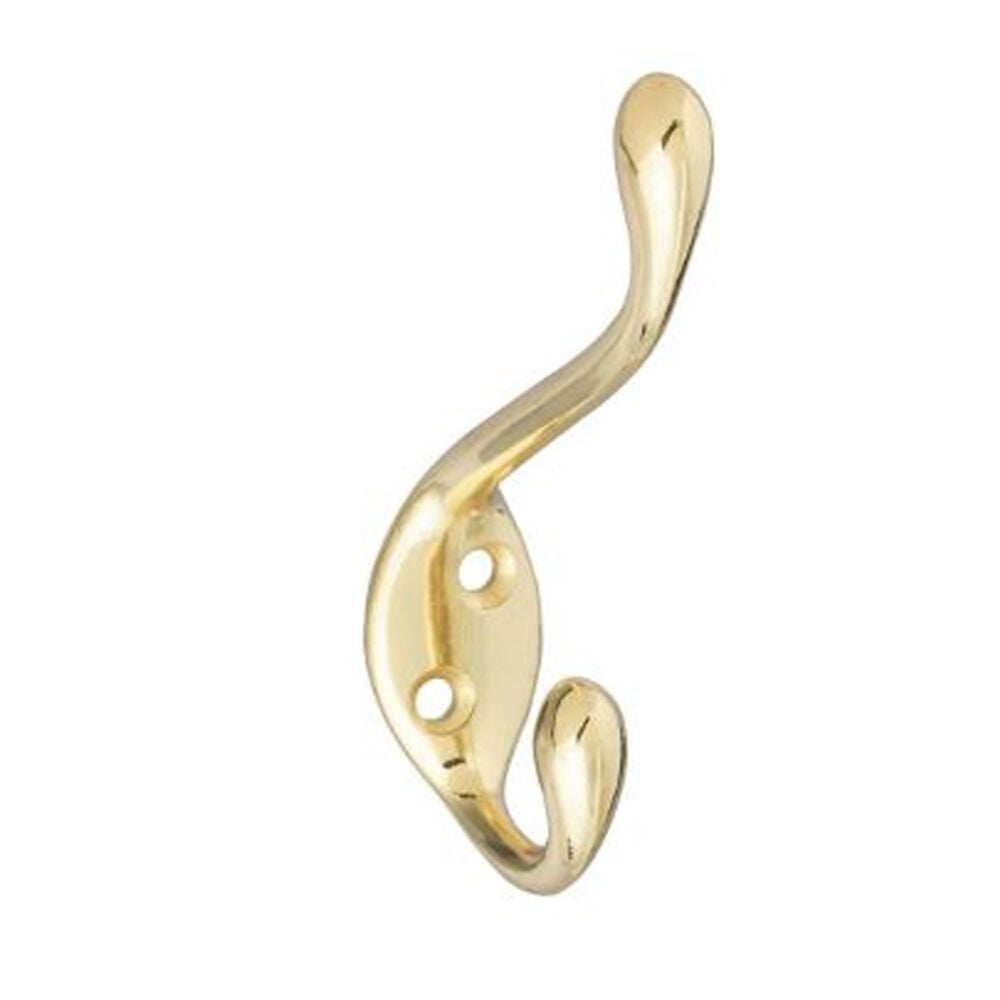 image of Brass Finish Heavy-Duty Garment Hook