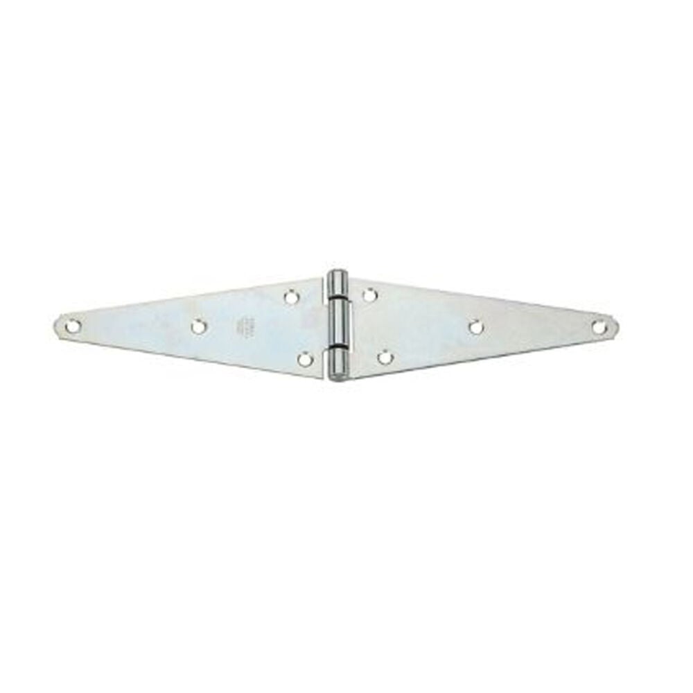 image of N128-157 Heavy Duty Strap Hinge 8 Inch Zinc Plated Steel