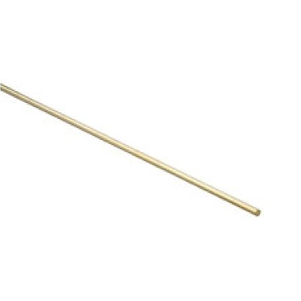 image of N215-244 Smooth Rod Solid Brass 1/4 Inch By 36 Inch