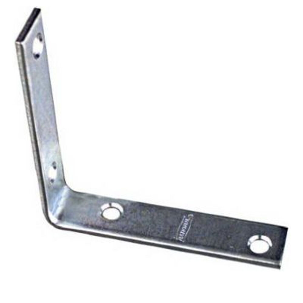 image of N113-399 Corner Braces 3-1/2 By 3/4 By 0.12 Inch Zinc Plated Steel 4 Pack