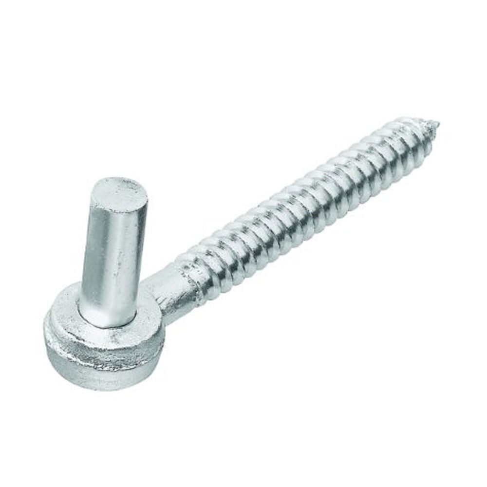 image of N130-179 Screw Hook 3/4 By 6 Inch Zinc Plated Steel