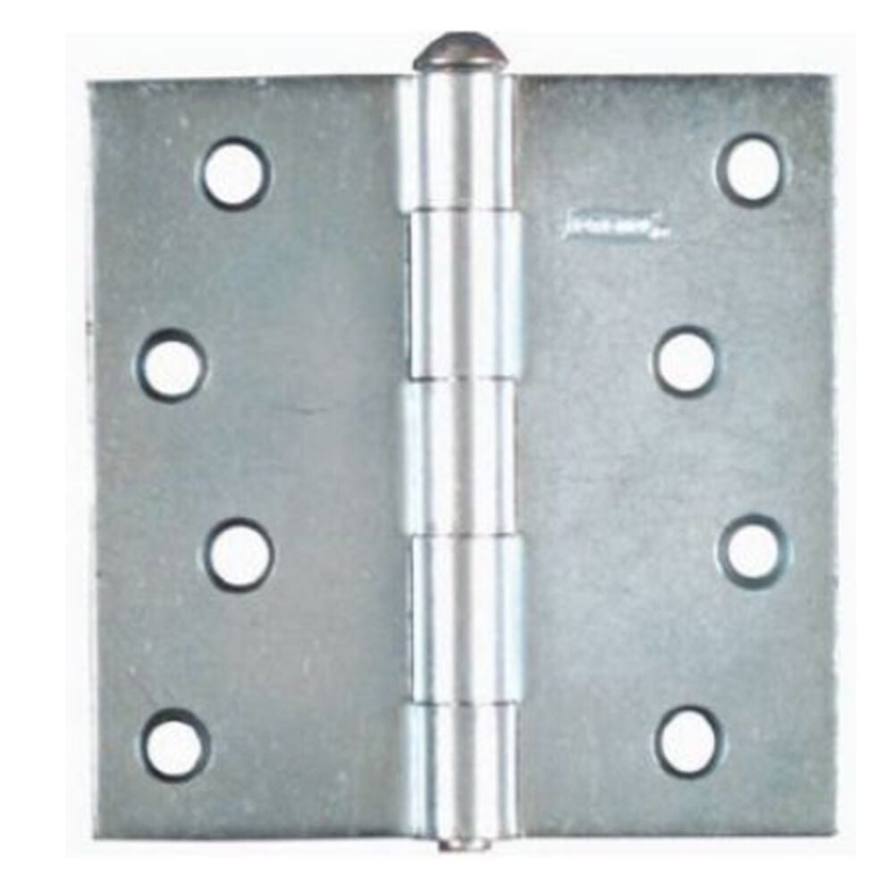 image of N195-677 Removable Pin Broad Hinge 4 Inch Zinc Plated Steel 2 Pack