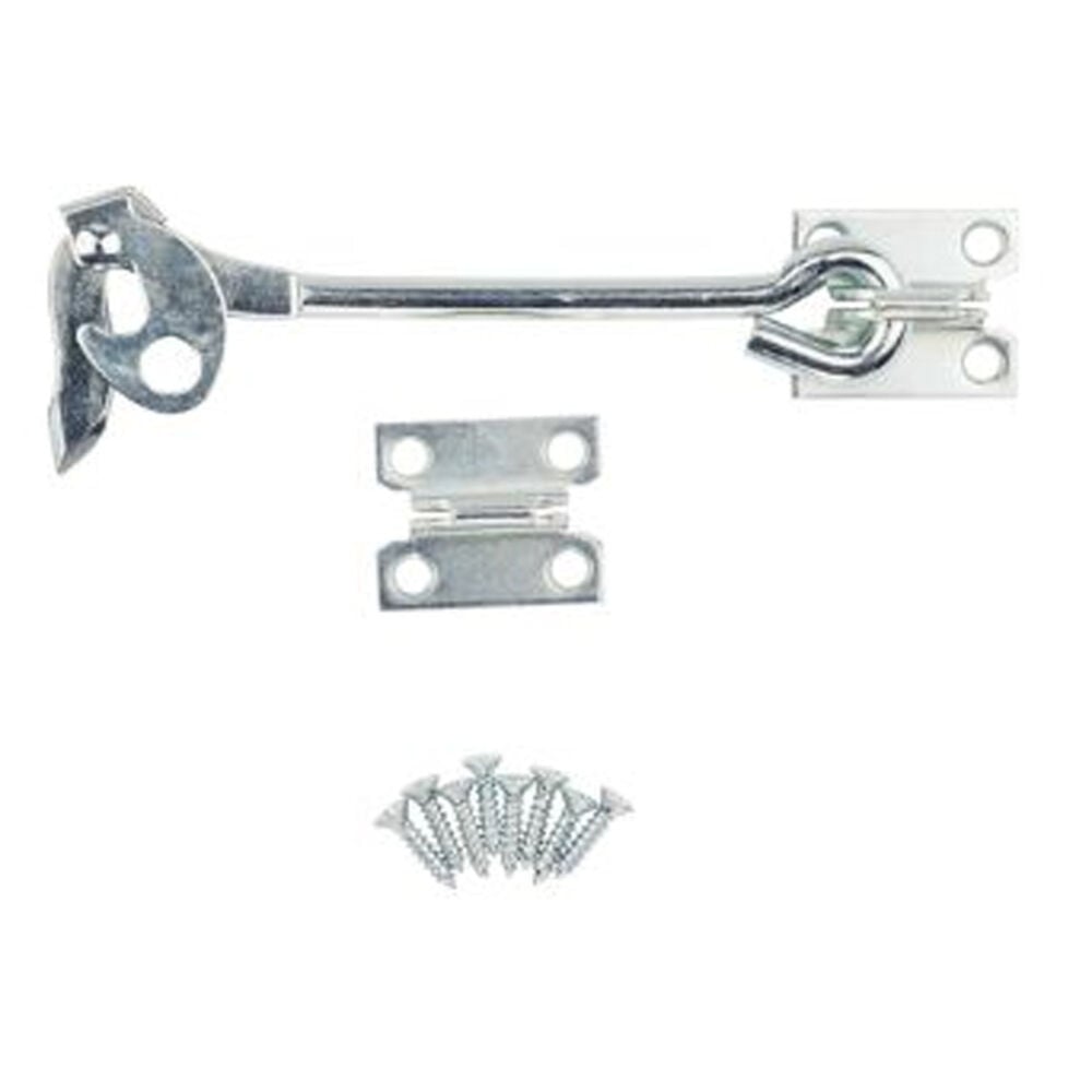 image of 6-Inch Zinc Finish Steel Gate Hook and Eye