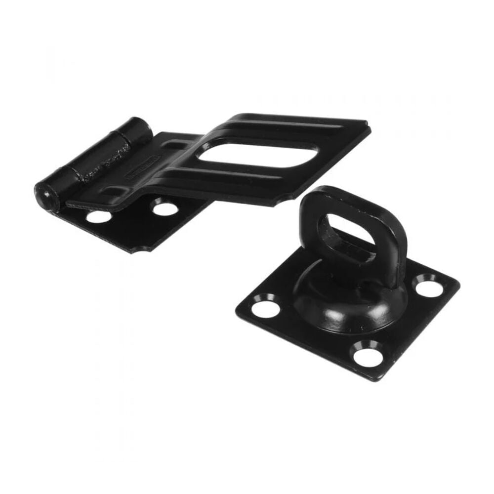 image of 32 Swivel Staple Safety Hasps in Black - N305-979