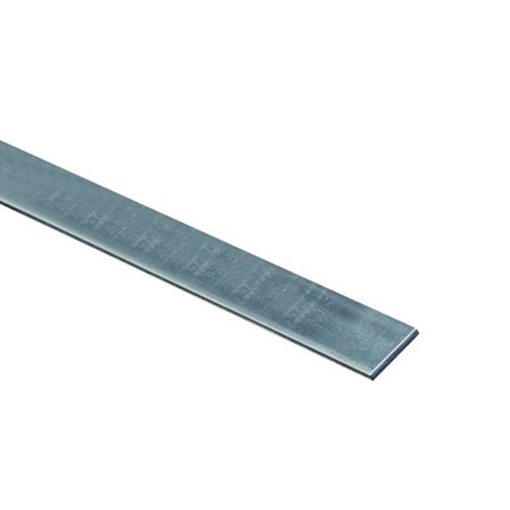 image of N180-034 Solid Flat 12 Gauge Steel 1 By 72 Inch Galvanized