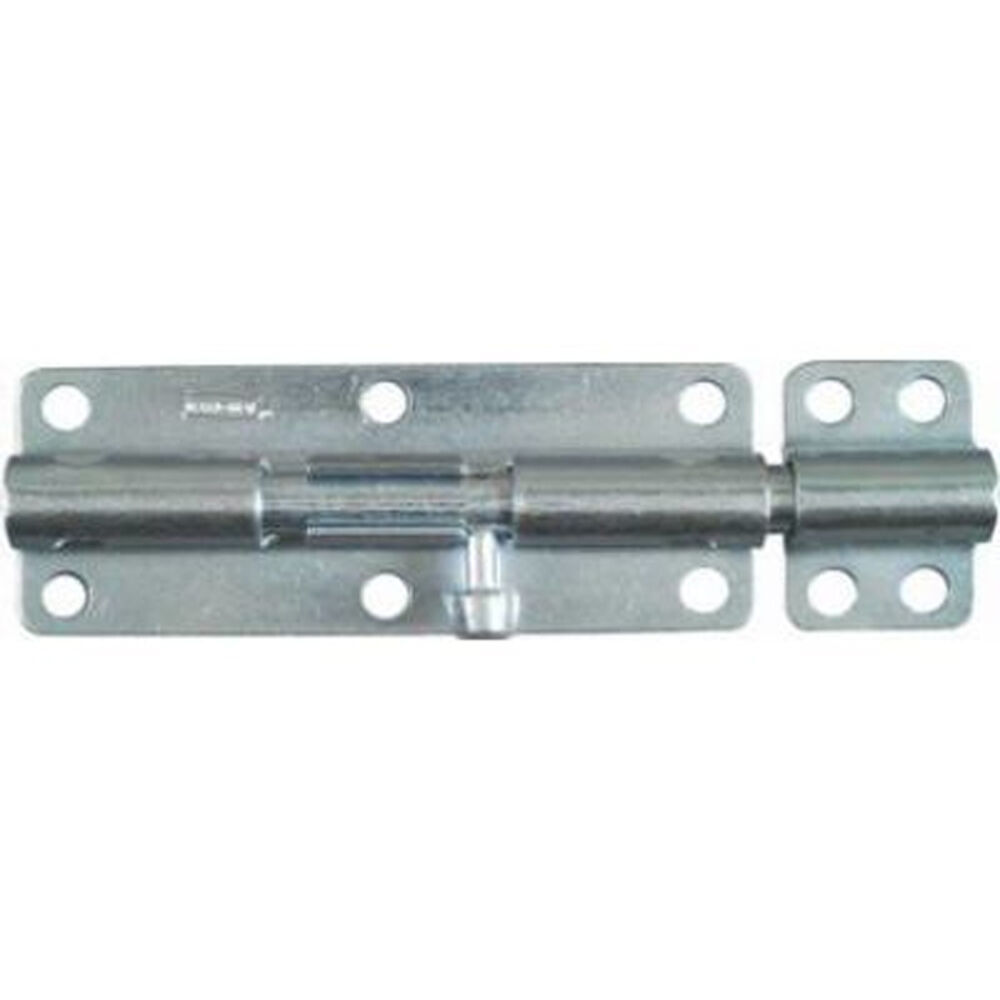 image of N162-388 Heavy Padlockable Barrel Bolt 6 Inch Zinc Plated Steel